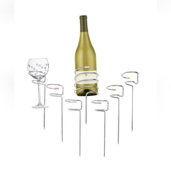 Pampered Chef Other - Pampered Chef Outdoor Party Sticks Drink/ Bottle Holder Stakes 2828 New